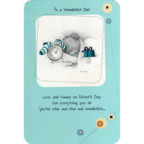 Bear in Bed Me to You Bear Fathers Day Card £2.25